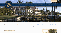 Desktop Screenshot of members.baycolonygolfclub.com