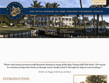 Tablet Screenshot of members.baycolonygolfclub.com